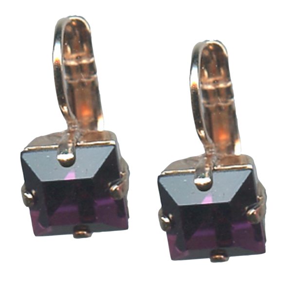 Mariana Earrings Gorgeous Amethyst Austrian Crystals My Treasures Coll.