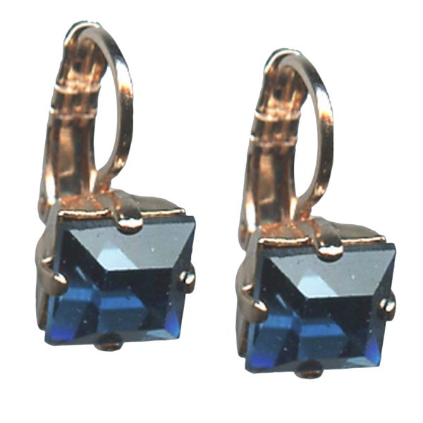 Mariana Earrings Fashionable Montana Blue Austrian Crystals My Treasures Coll.
