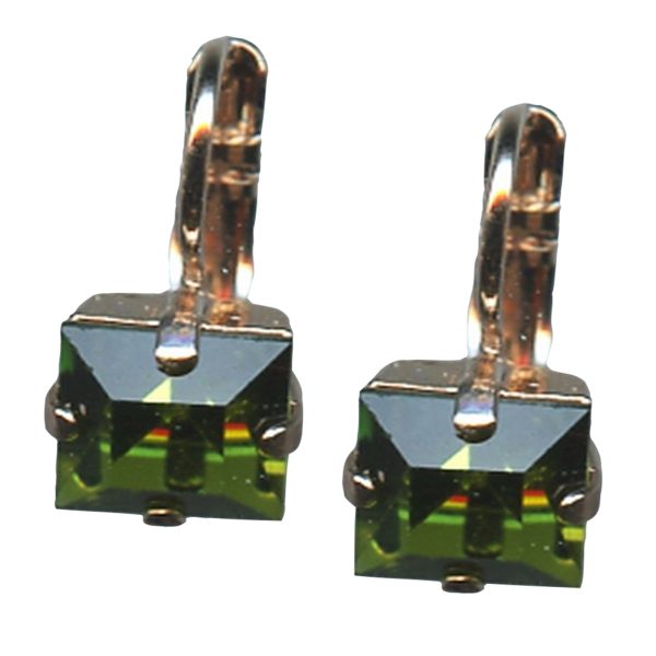 Mariana Earrings Alluring Olivine Austrian Crystals My Treasures Coll.