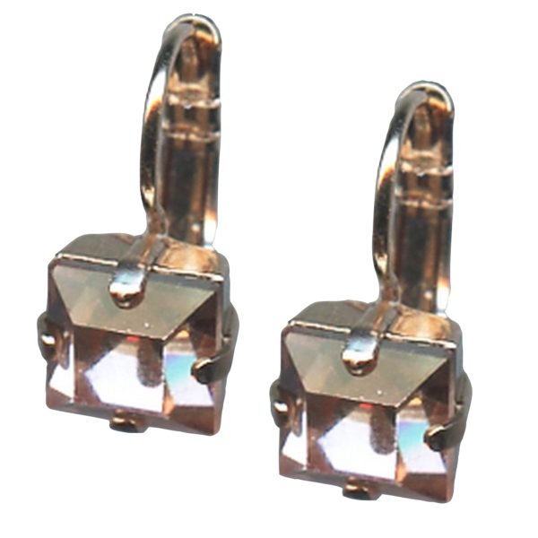 Mariana Earrings Exude Elegance Apricot Austrian Crystals My Treasures Coll.