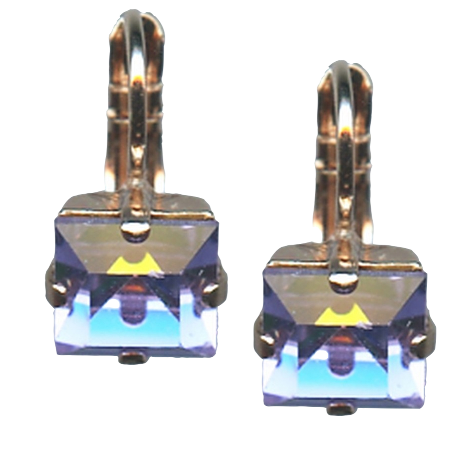 E-1002-2-371-RG6(1) Mariana Earrings Lustrous Violet Austrian Crystals My Treasures Coll. - Image 1