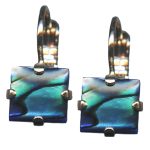Mariana Earrings Shimmering Abalone Shell Mineral Austrian Crystals My Treasures Coll. - Image 3