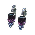 Mariana Earrings Gorgeous Deep Purple Austrian Crystals Happy Hour Paradise Coll.
