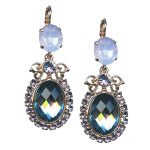 Mariana Earrings Timeless Rose Opal, Montana Blue & Tanzanite Austrian Crystals California Dreaming Songbook Coll. - Image 3