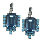 Mariana Earrings Gorgeous Sapphire & Blue Opal Austrian Crystals Blue Lagoon Ambrosia Coll. - Image 3