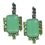 Mariana Earrings Alluring Mint Green & Olivine Austrian Crystals Spring 2019 Special Edition - Image 2