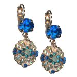 Mariana Earrings Elegant Capri Blue, Blue Zircon & AB Austrian Crystals Serenity Joy Of Life Coll. - Image 3