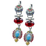 Mariana Earrings Glamorous Turquoise, Sapphire, Siam, Topaz & Jade Austrian Crystals Fantasy Nirvana Coll.