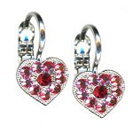 Mariana Earrings Heart Shaped Siam & AB Austrian Crystals My Treasures Coll. - Image 3