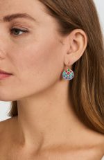 Earrings By Mariana Woman  Charming Jade, Ruby and Turquoise Swarovski Crystals - Image 3