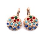 Earrings By Mariana Woman  Charming Jade, Ruby and Turquoise Swarovski Crystals