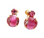 Mariana Earrings Classy Light Rose & Rose Austrian Crystals My Treasures Coll. - Image 2