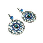 Mariana Earrings Boho Chic Ocean Delite, Capri Blue, Blue Zircon & Caribbean Blue Opal Austrian Crystals Serenity Joy Of Life Coll. - Image 3