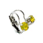 Mariana Earrings Alluring Yellow Opal Austrian Crystals Winter Wonderland Holiday Lights Coll. - Image 3