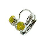 Mariana Earrings Alluring Yellow Opal Austrian Crystals Winter Wonderland Holiday Lights Coll. - Image 2
