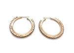 Mariana Earrings Hoop Beaded Clear AB Austrian Crystals My Treasures Coll. - Image 3