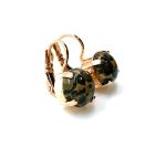 Mariana Earrings Adorable Round Leopard Ckine Agate Mineral My Treasures Coll. - Image 2