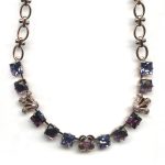 Mariana Necklace Exquisite Amethyst Mineral, Tanzanite, Pink Pearl & Cyclamen Opal Austrian Crystals My Treasures Coll. - Image 2