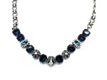 Necklace By Mariana Woman Elegant Montana Blue and White Opal Swarovski Crystals - Image 4