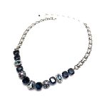 Necklace By Mariana Woman Elegant Montana Blue and White Opal Swarovski Crystals - Image 2