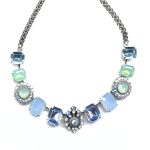 Mariana Necklace Glitzy AB, Lt Sapphire, Air Blue Opal & Pacific Opal Austrian Crystals My Treasures Coll. - Image 3