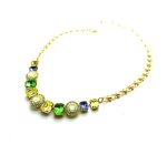 Mariana Necklace Glamorous Jonquil, Yellow Opal, Tanzanite, Emerald & Silk Austrian Crystals My Treasures Coll. - Image 3