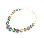 Necklace By Mariana Woman Lovely Rose and Amethyst Swarovski Crystals - Image 3