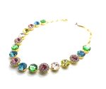 Necklace By Mariana Woman Lovely Rose and Amethyst Swarovski Crystals - Image 2