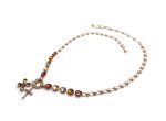 Necklace By Mariana Woman Classy Topaz and Indian Pink Swarovski Crystals - Image 3