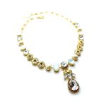 Necklace By Mariana Woman Luxurious Cream Pearl and White Opal Swarovski Crystals - Image 3
