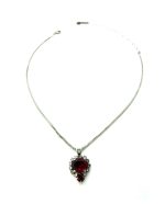 Mariana Necklace Pendant Beautiful Siam & Clear Austrian Crystals My Treasures Coll.