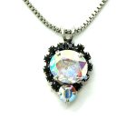 Mariana Necklace Pendant Beautiful Jet Black & Clear AB Austrian Crystals My Treasures Coll. - Image 2