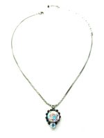 Mariana Necklace Pendant Beautiful Jet Black & Clear AB Austrian Crystals My Treasures Coll.