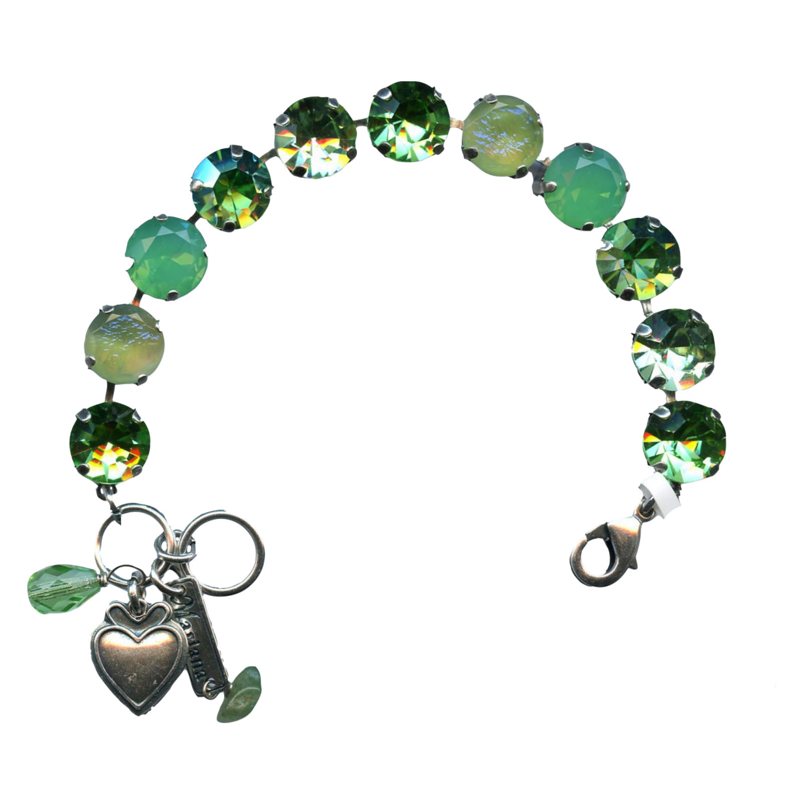 B-4474-1017-SP(1) Mariana Bracelet Charming Chrysolite Opal, Peridot & Pacific Opal Austrian Crystals Grace Icons Coll. - Image 1