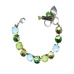 Mariana Bracelet in Green Opal, Turquoise, Jonquil & Peridot Austrian Crystals My Treasures Coll. - Image 2