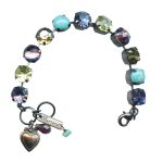 Mariana Bracelet Fab Tanzanite, Turquoise & Jonquil Austrian Crystals Happiness Inspiration Coll. - Image 3
