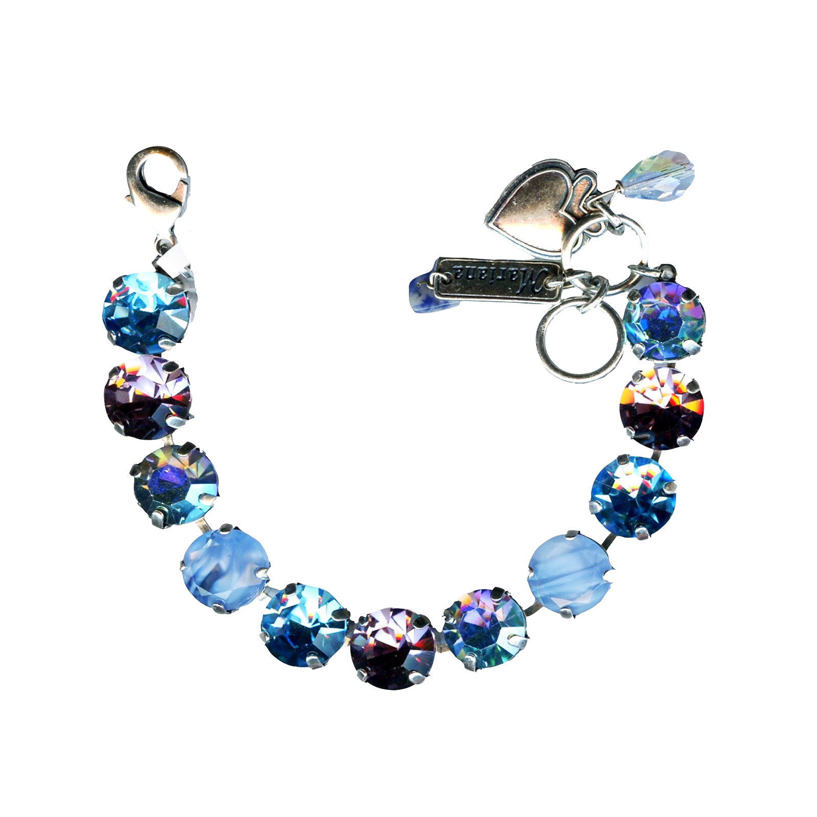 B-4474-182-SP(1) Mariana Bracelet Exquisite Lt Sapphire, Turq, Lt Amethyst & AB Austrian Crystals Diana Icons Coll. - Image 1