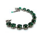 Bracelet By Mariana My Treasures Coll. Simply Elegant Emerald Swarovski Crystals - Image 2