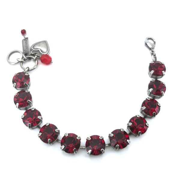 Bracelet By Mariana Woman Stunning Siam Swarovski Crystals