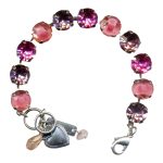 Mariana Bracelet Lovely Lt Rose, Pink Opal, Amethyst & Fuchsia Austrian Crystals Breast Cancer Awareness Icons Coll. - Image 3