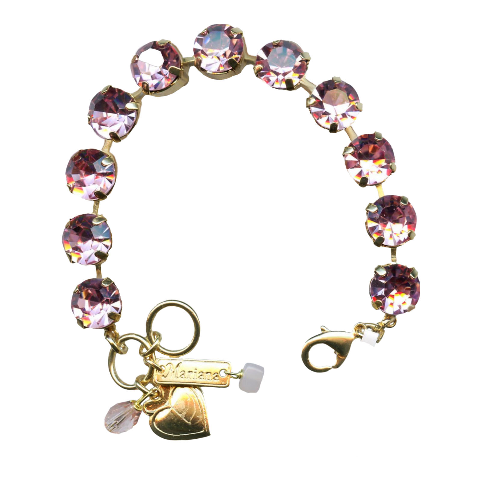 B-4474-223223-YG(1) Mariana Bracelet Lovely Light Rose Austrian Crystals My Treasures Coll. - Image 1