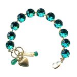 Mariana Bracelet Beautiful Blue Zircon Austrian Crystals My Treasures Coll.