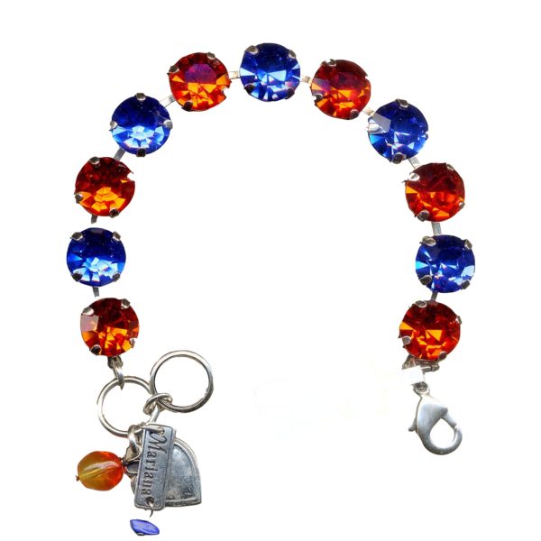 Mariana Bracelet Sassy Hyacinth & Royal Blue Austrian Crystals My Treasures Coll.