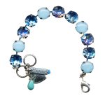 Mariana Bracelet Charming Turquoise & Lt Sapphire Austrian Crystals My Treasures Coll. - Image 3