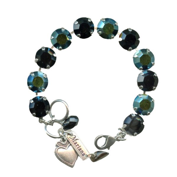 Mariana Bracelet Soulful Jet Black & AB Austrian Crystals My Treasures Coll.