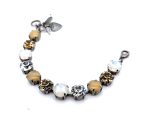 Bracelet By Mariana Woman Fab Golden Shadow and White Opal Swarovski Crystals