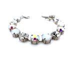 Bracelet By Mariana Woman Shimmering AB, Clear and White Opal Swarovski Crystals - Image 3