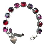 Mariana Bracelet Metsunshine, Amethyst, Ruby & Fuchsia Austrian Crystals My Treasures Coll. - Image 2