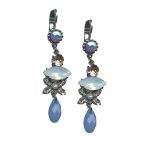 Mariana Earrings Soulful AB, Vintage Rose, Clear, Pearl, Air Blue Iridescent & White Opal Austrian Crystals Cosmo Africa Coll. - Image 2