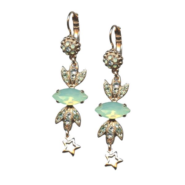 Mariana Earrings Elegant Blues & Greens Austrian Crystals Mojito Cocktail Hour Coll.